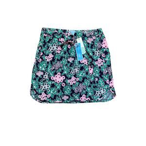 Draper James NWT Tropical Floral Pull On Tie Front Skirt